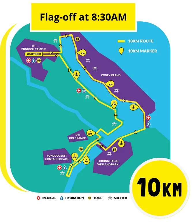 10KM route