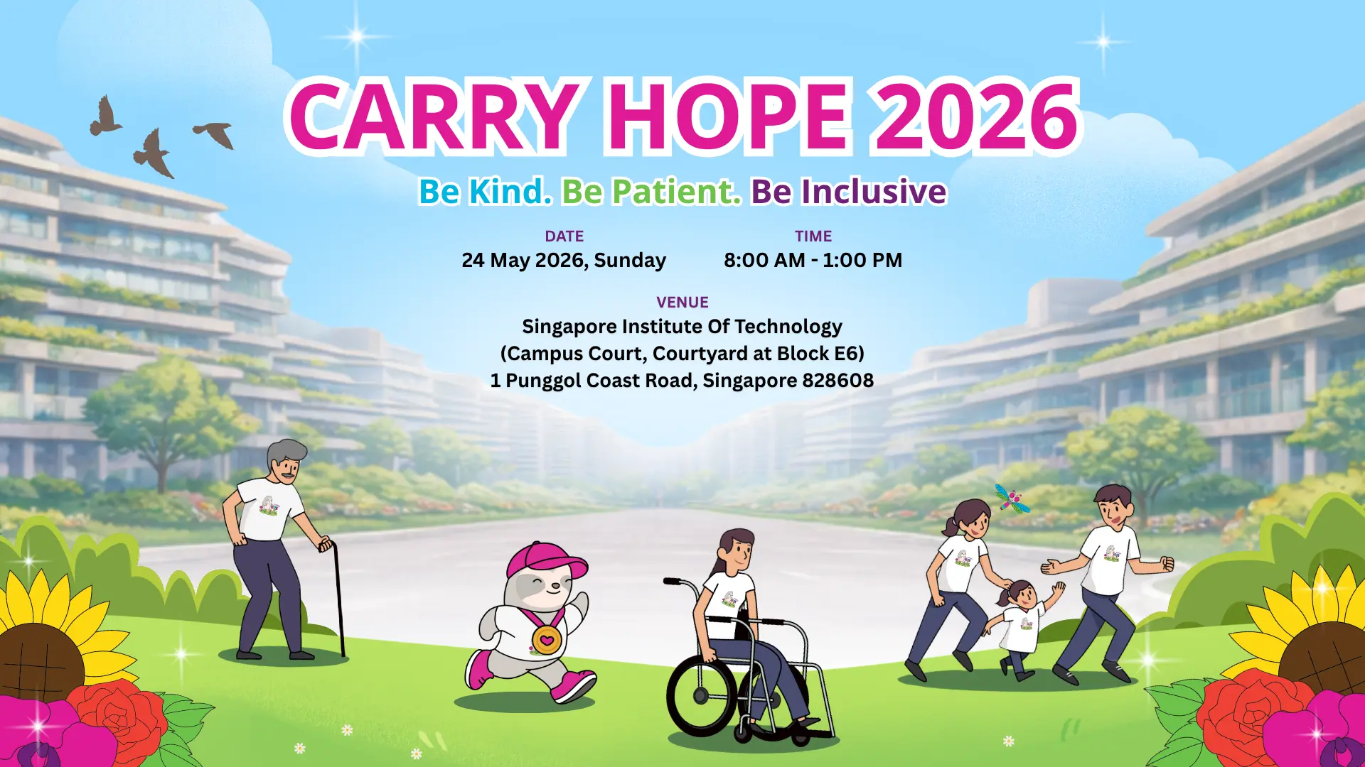 Carry Hope 2026 – Be Kind. Be Patient. Be Inclusive.
