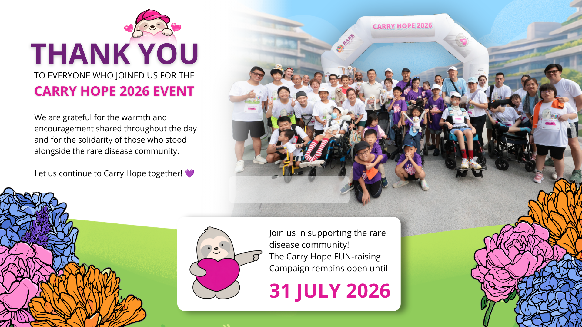 Carry Hope 2026 – Be Kind. Be Patient. Be Inclusive.